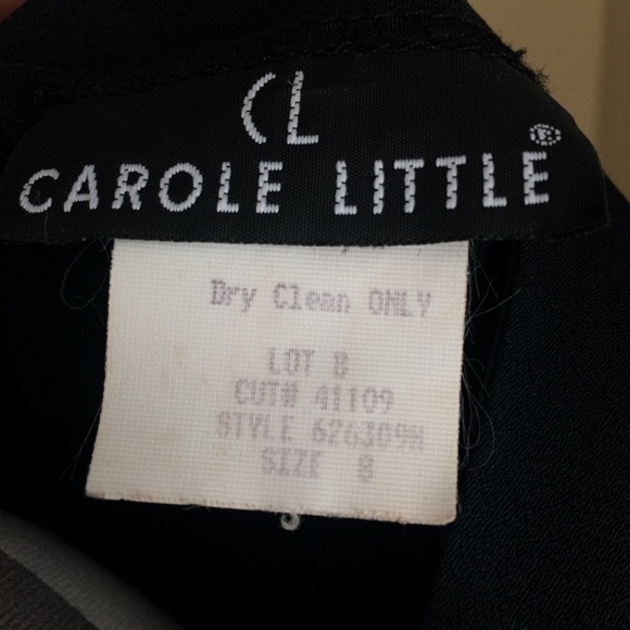 Carole Little vintage black dress size 8 - Picture 3 of 3